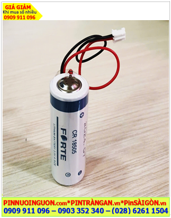 FORTE CR18505 (Zắc PH2.0-2P), Pin FORTE CR18505 Lithium Manganese 3v 2500mAh chính hãng